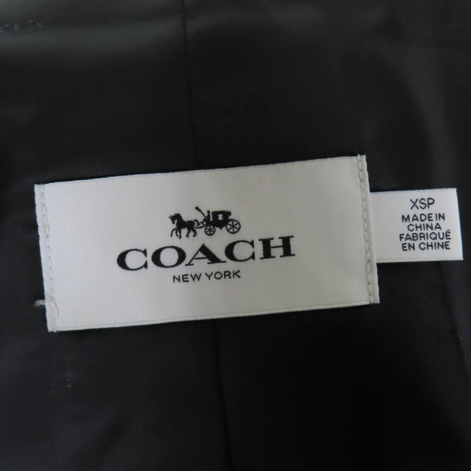 Coach Coach COACH Lamb fur collar Wool Lining Cotton Trench Coat Cotton Outerwear F20489 DUTY FREE for USA Size ONE SIZE - 8 Thumbnail