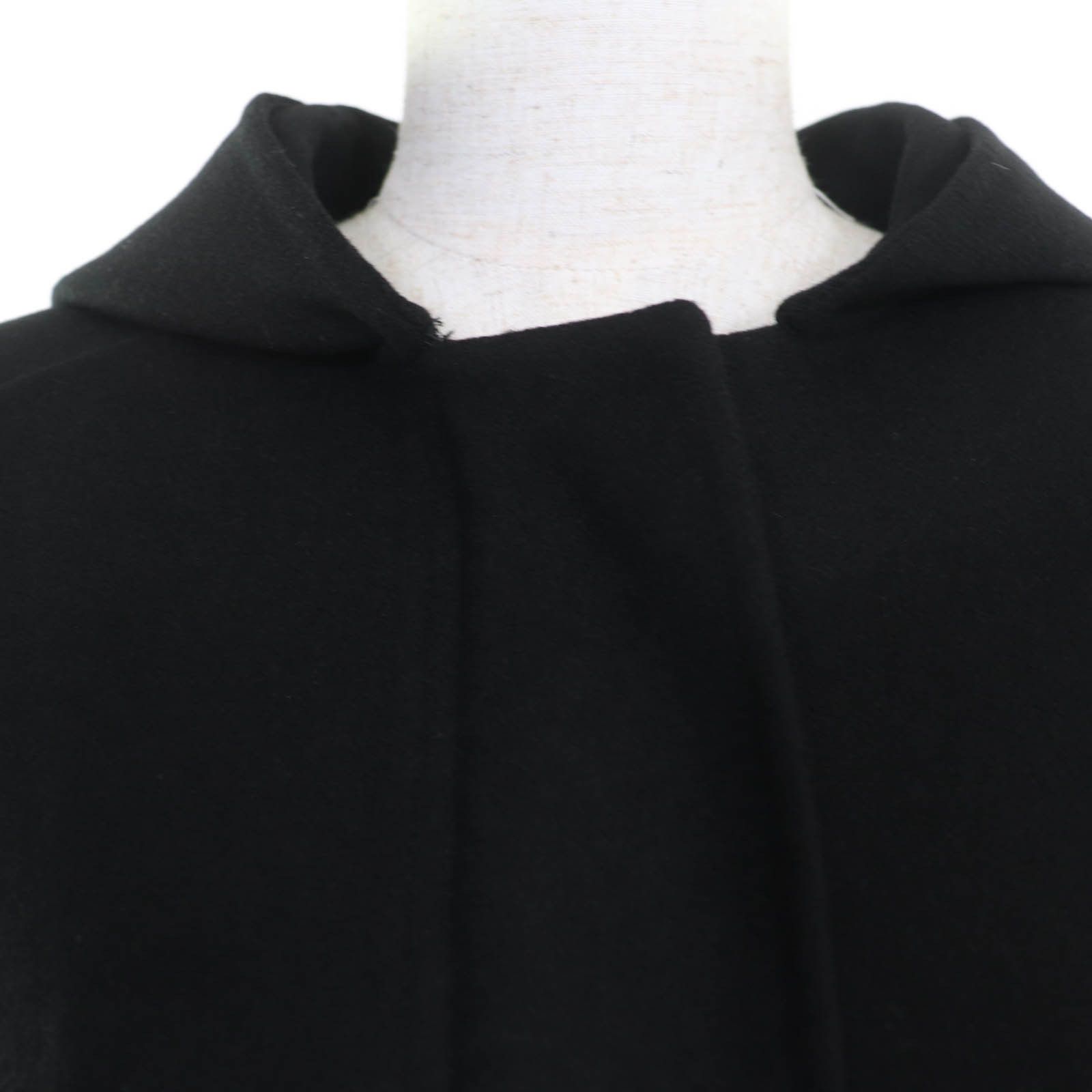 Dior Dior Christian Dior Wool Hooded Coat Leather Outerwear 010M41A1116 DUTY FREE for USA Size ONE SIZE - 4 Thumbnail