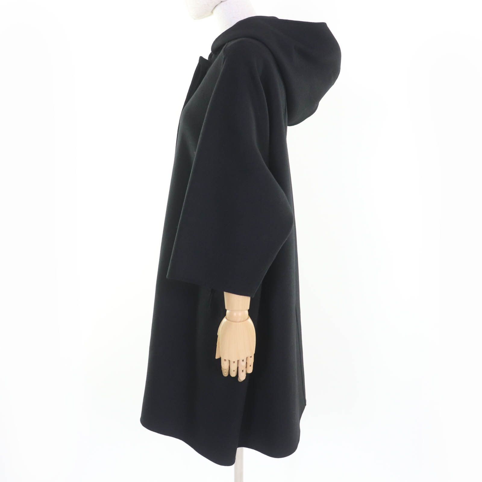 Dior Dior Christian Dior Wool Hooded Coat Leather Outerwear 010M41A1116 DUTY FREE for USA Size ONE SIZE - 2 Thumbnail
