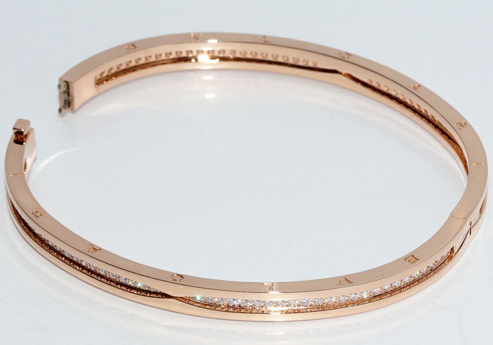 Bvlgari Bvlgari Bvlgari 18K Pink Gold B.zero1 Bracelet Size 17 357577 Leather Bracelet 357577 DUTY FREE for USA Size ONE SIZE - 4 Thumbnail