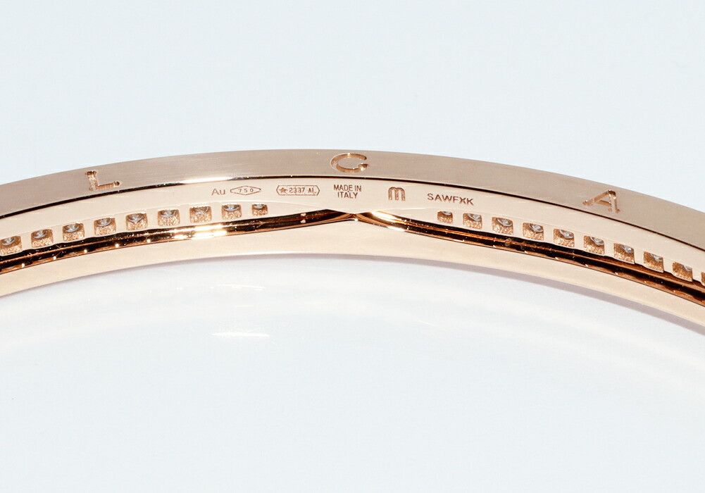 Bvlgari Bvlgari Bvlgari 18K Pink Gold B.zero1 Bracelet Size 17 357577 Leather Bracelet 357577 DUTY FREE for USA Size ONE SIZE - 5 Thumbnail