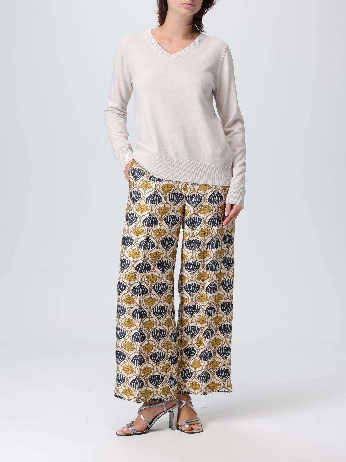 Max Mara Max Mara Sweater Woman White Size XL / US 12-14 / IT 48-50 - 2 Thumbnail