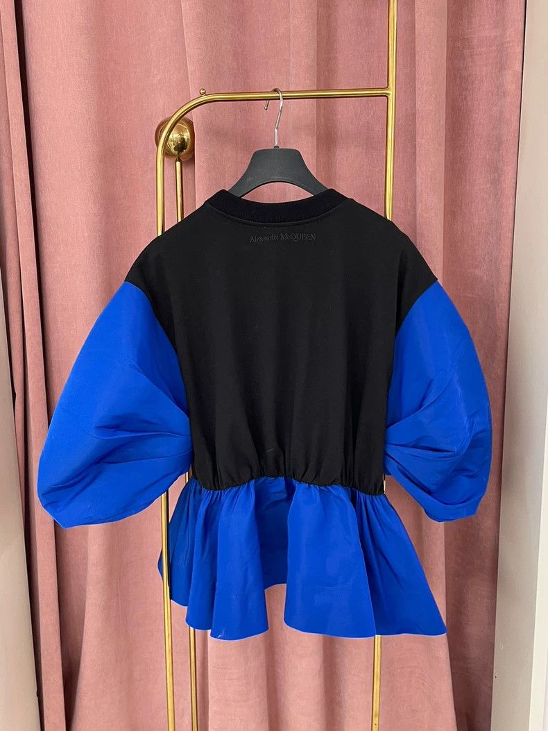 Alexander McQueen Alexander McQueen Black Blue Blouse - dmc Size US M / EU 48-50 / 2 - 2 Thumbnail