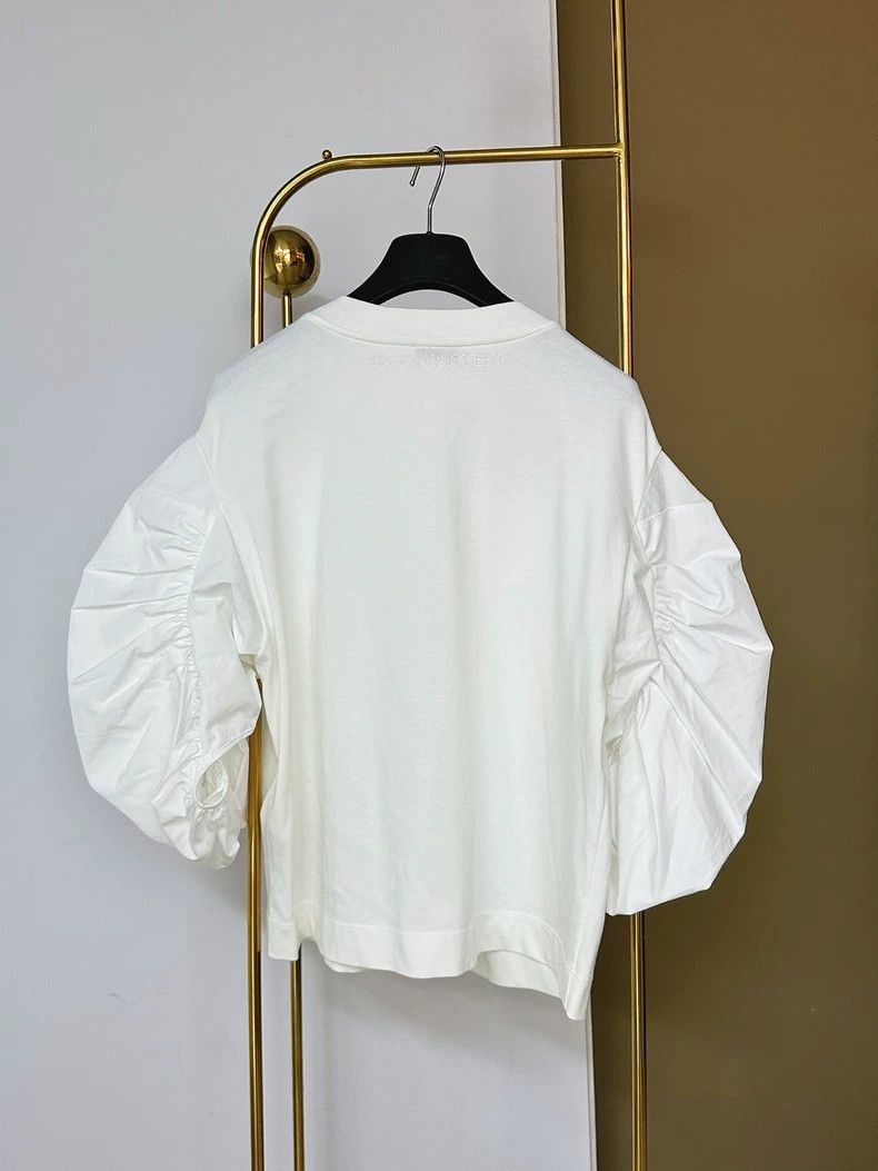 Alexander McQueen Alexander McQueen White Logo Top - dmc Size US M / EU 48-50 / 2 - 2 Thumbnail