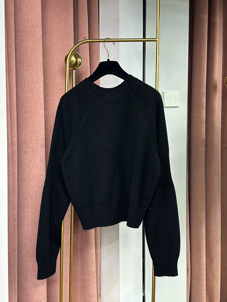 Chanel Chanel Black Wool Sweater with CC Logo - dmc Size US M / EU 48-50 / 2 - 3 Thumbnail