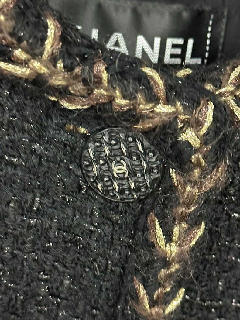 Chanel Chanel Forest Series Black Gold Coat Dress - dmc Size US XS / EU 42 / 0 - 4 Thumbnail