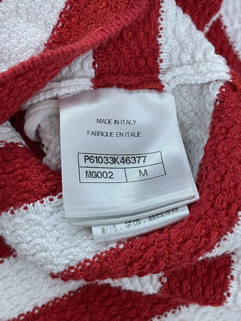 Chanel Chanel Red Striped Knit Top - dmc Size US M / EU 48-50 / 2 - 6 Thumbnail