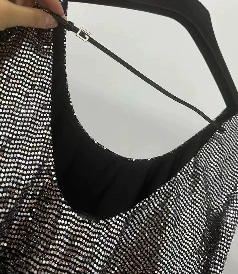 Gucci Gucci Silver Sequin Long Sleeve Bodysuit - dmc Size US M / EU 48-50 / 2 - 3 Thumbnail