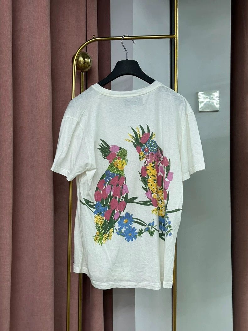 Gucci Gucci White Heart Floral Print Short-Sleeve T-Shirt - dmc Size US M / EU 48-50 / 2 - 3 Thumbnail