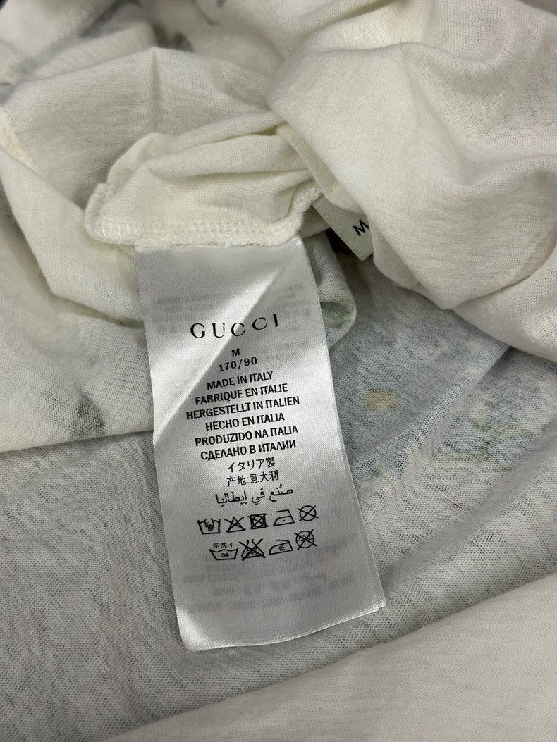 Gucci Gucci White Heart Floral Print Short-Sleeve T-Shirt - dmc Size US M / EU 48-50 / 2 - 5 Thumbnail