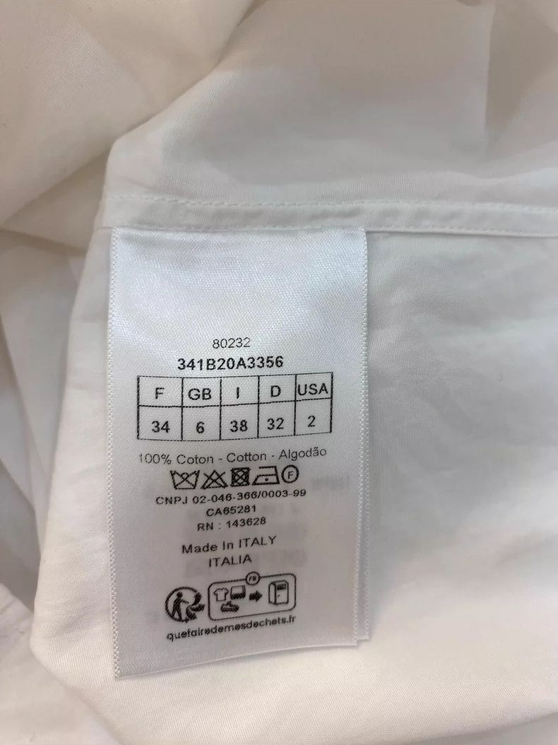 Dior Dior 24 New Classic Bee White Shirt - dmc Size US XS / EU 42 / 0 - 6 Thumbnail
