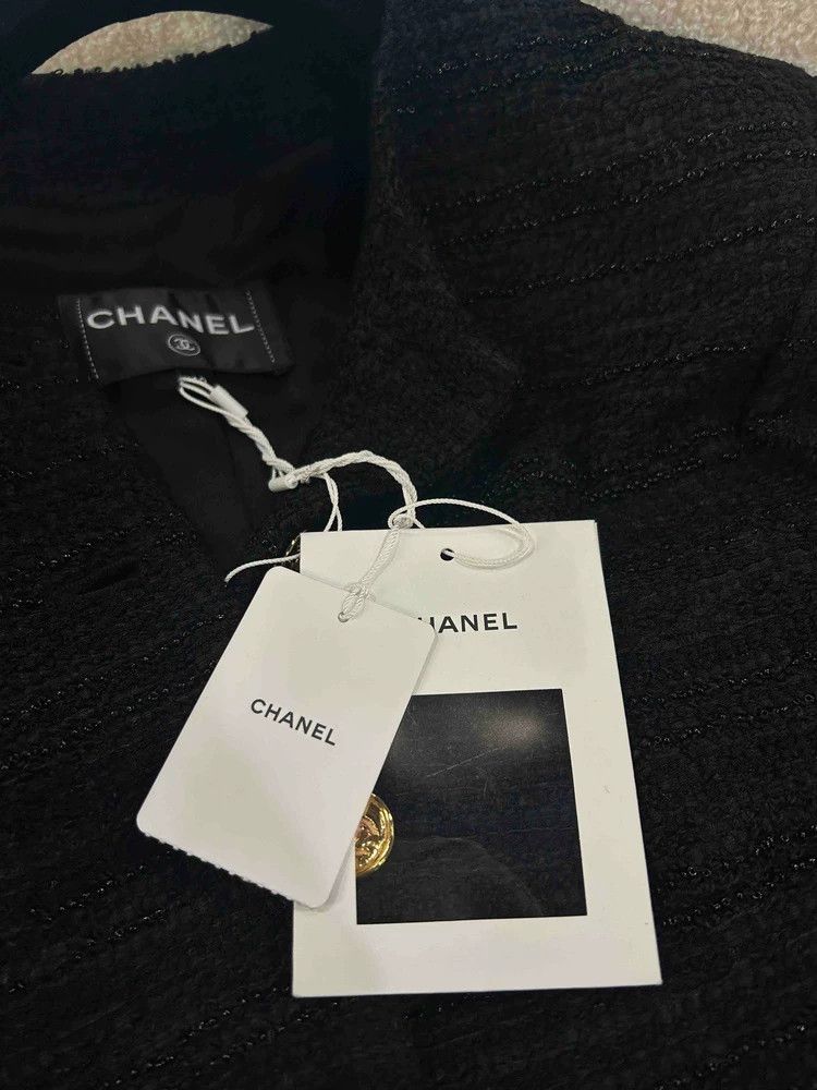 Chanel Chanel Dakar Black Sparkle Two-Pocket Jacket - dmc Size US L / EU 52-54 / 3 - 9 Thumbnail