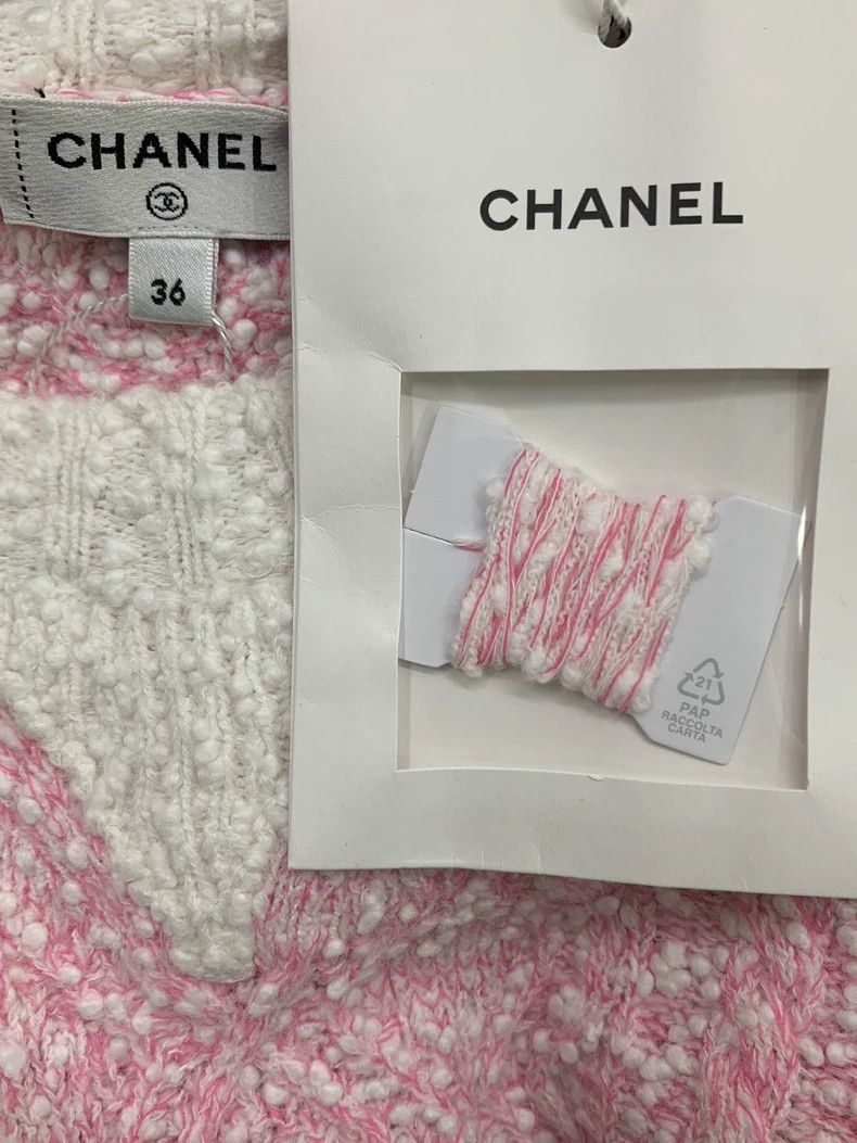 Chanel Chanel 24P Pink Knit Long Sleeve Top - dmc Size US M / EU 48-50 / 2 - 3 Thumbnail