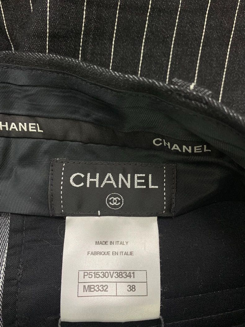 Chanel Chanel Black Striped Shorts - dmc Size US 38 / EU 54 - 4 Thumbnail