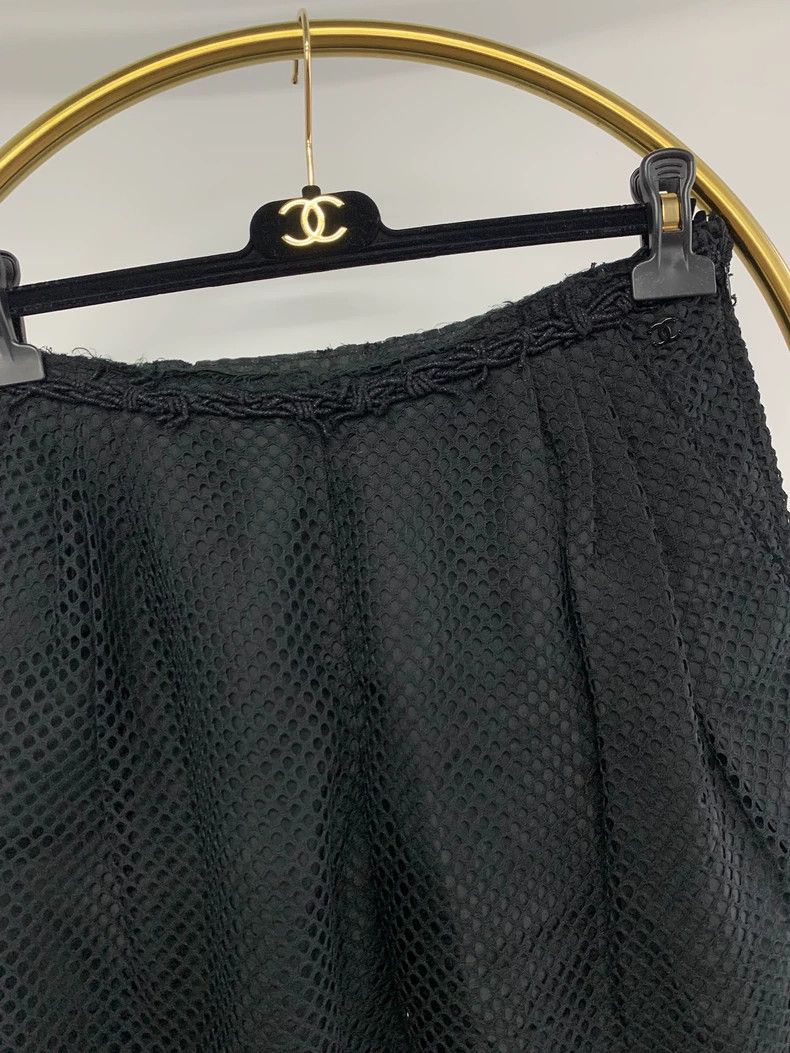 Chanel Chanel Black Mesh Drawstring Shorts - dmc Size US 38 / EU 54 - 2 Thumbnail