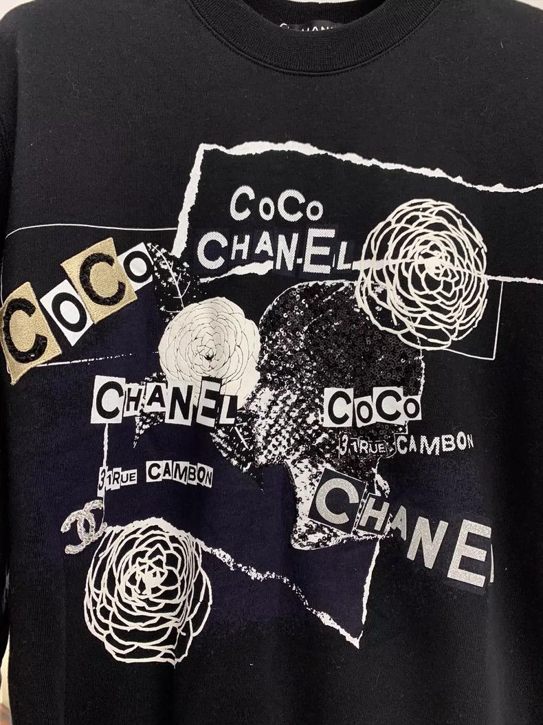 Chanel Chanel Camellia Sequin Embellished Sweatshirt - dmc Size US S / EU 44-46 / 1 - 2 Thumbnail