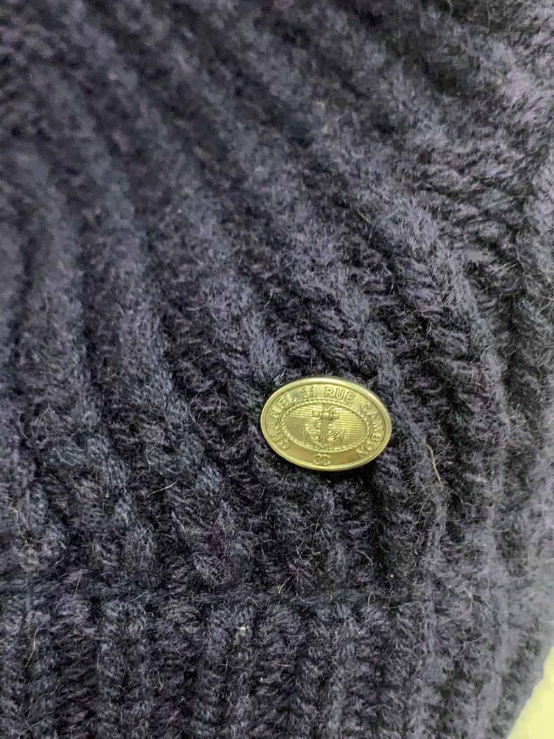 Chanel Chanel Navy Cable Knit Sweater - dmc Size US M / EU 48-50 / 2 - 2 Thumbnail