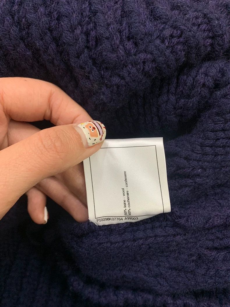 Chanel Chanel Navy Cable Knit Sweater - dmc Size US M / EU 48-50 / 2 - 7 Thumbnail