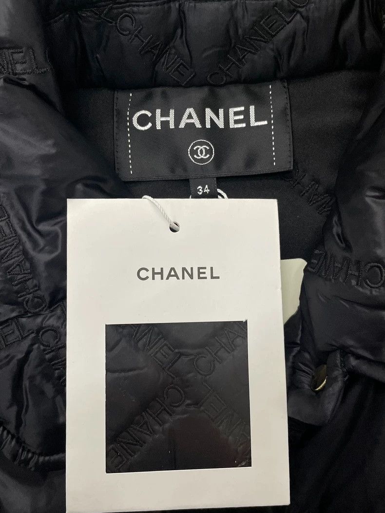 Chanel Chanel Quilted Black Cotton Jacket - dmc Size US M / EU 48-50 / 2 - 4 Thumbnail