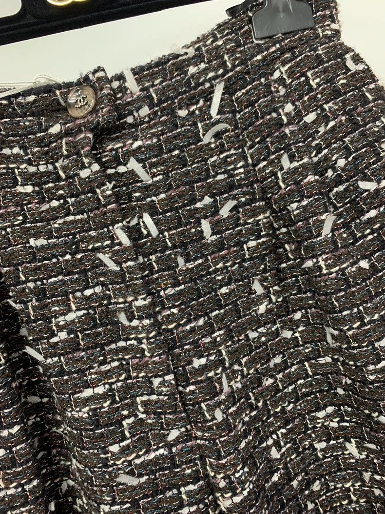 Chanel Chanel 24A Tweed Wide-Leg Shorts - dmc Size US 36 / EU 52 - 2 Thumbnail