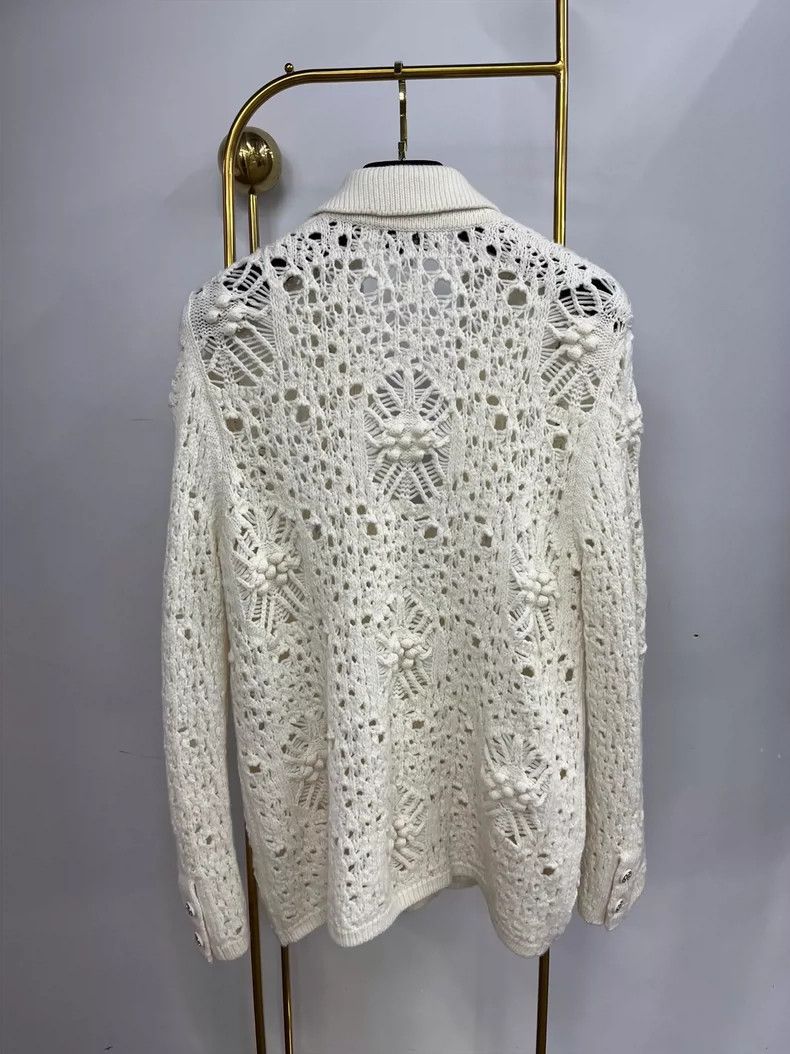 Chanel Chanel 22 Spring White Knit Cardigan - dmc Size US M / EU 48-50 / 2 - 3 Thumbnail