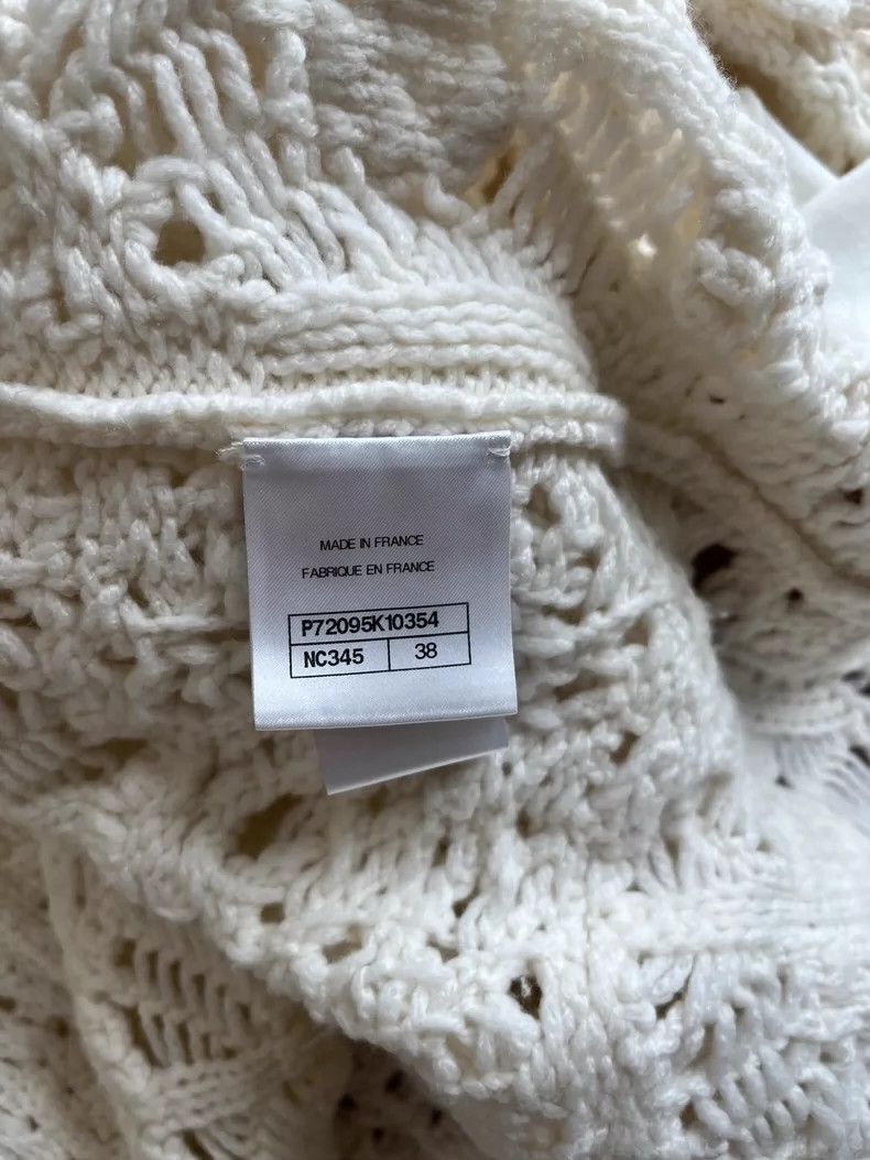 Chanel Chanel 22 Spring White Knit Cardigan - dmc Size US M / EU 48-50 / 2 - 5 Thumbnail