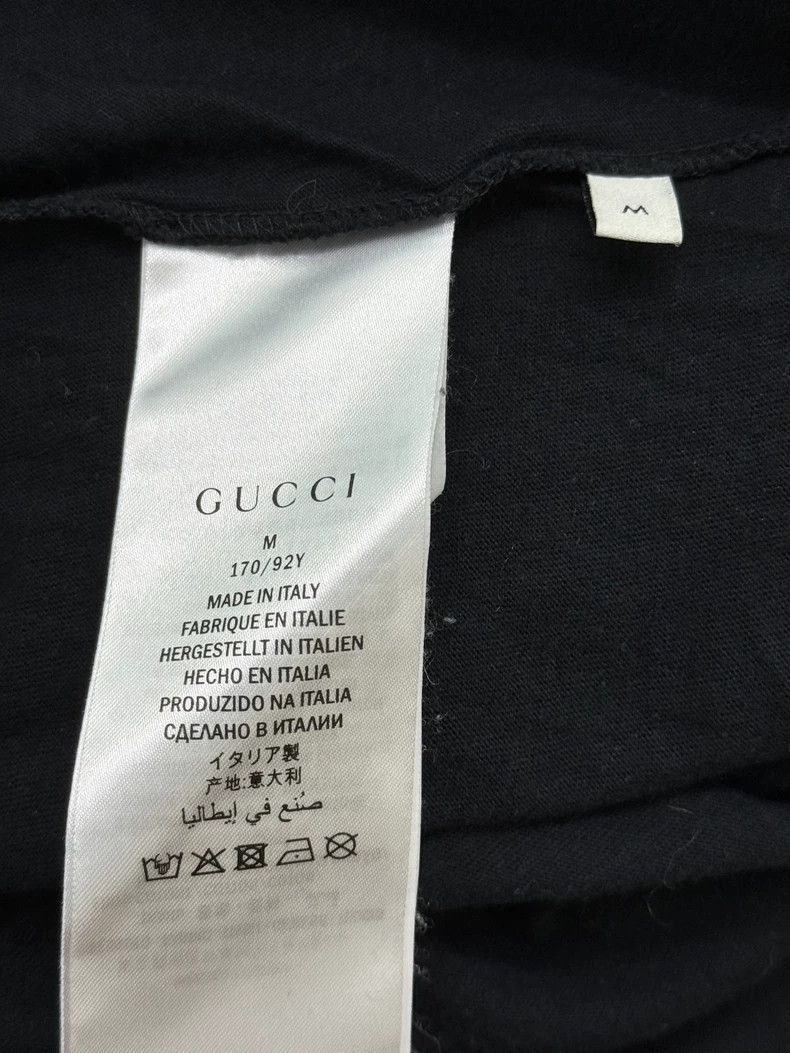 Gucci Gucci Black Embroidered Short Sleeve T-shirt - dmc Size US M / EU 48-50 / 2 - 5 Thumbnail