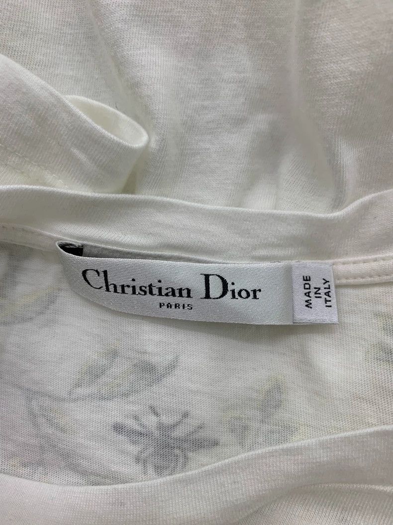 Dior Dior White Floral Print Short-Sleeve T-Shirt - dmc Size US L / EU 52-54 / 3 - 4 Thumbnail