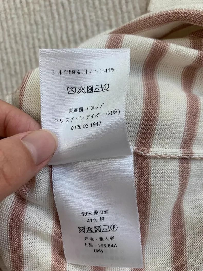 Dior Dior Striped Long Sleeve Knit Sweater - dmc Size US M / EU 48-50 / 2 - 6 Thumbnail