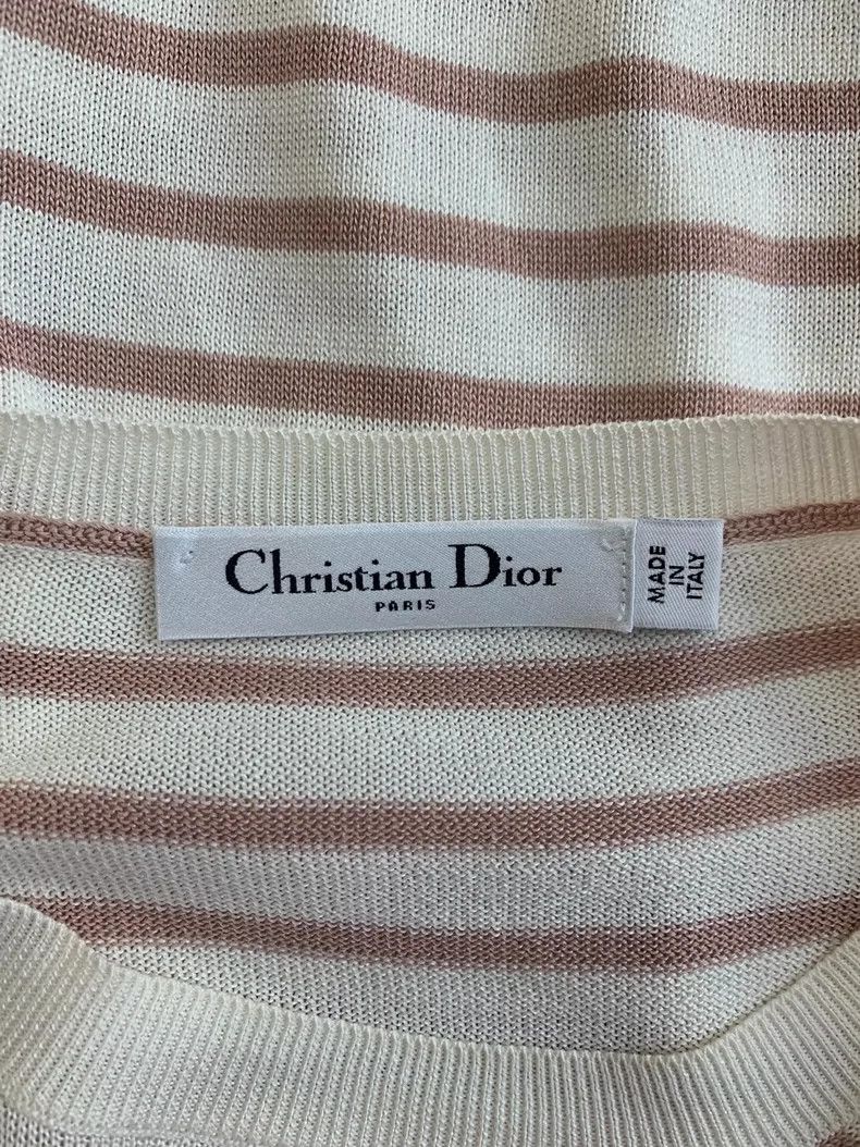 Dior Dior Striped Long Sleeve Knit Sweater - dmc Size US M / EU 48-50 / 2 - 4 Thumbnail