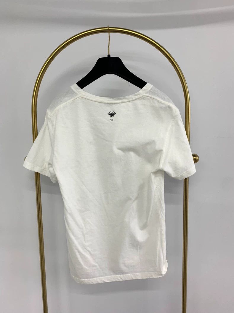Dior Dior Limited Black and White Colorblock Floral Star Print Short-Sleeve T-Shirt - dmc Size US M / EU 48-50 / 2 - 3 Thumbnail