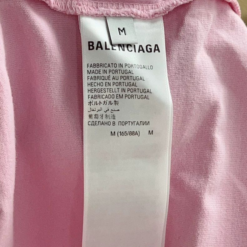 Balenciaga Balenciaga FW23 Pink Crystal Short Sleeve T-shirt - dmc Size US M / EU 48-50 / 2 - 5 Thumbnail
