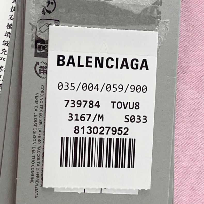 Balenciaga Balenciaga FW23 Pink Crystal Short Sleeve T-shirt - dmc Size US M / EU 48-50 / 2 - 8 Thumbnail