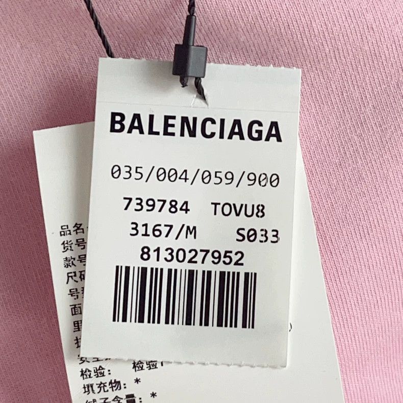 Balenciaga Balenciaga FW23 Pink Crystal Short Sleeve T-shirt - dmc Size US M / EU 48-50 / 2 - 6 Thumbnail