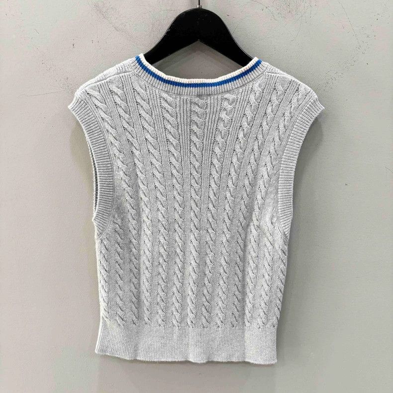 Loewe Loewe Cable Knit Collegiate Style Knit Vest - dmc Size US S / EU 44-46 / 1 - 2 Thumbnail
