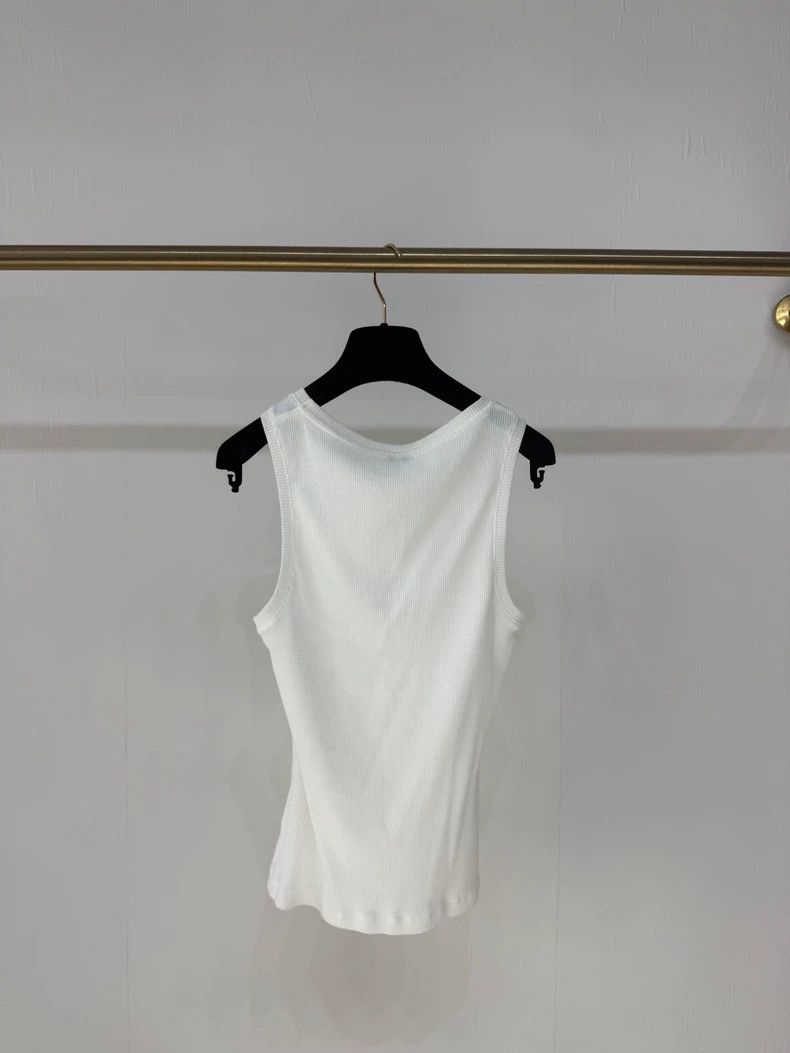 Loewe Loewe Logo White Tank Top - dmc Size US M / EU 48-50 / 2 - 2 Thumbnail