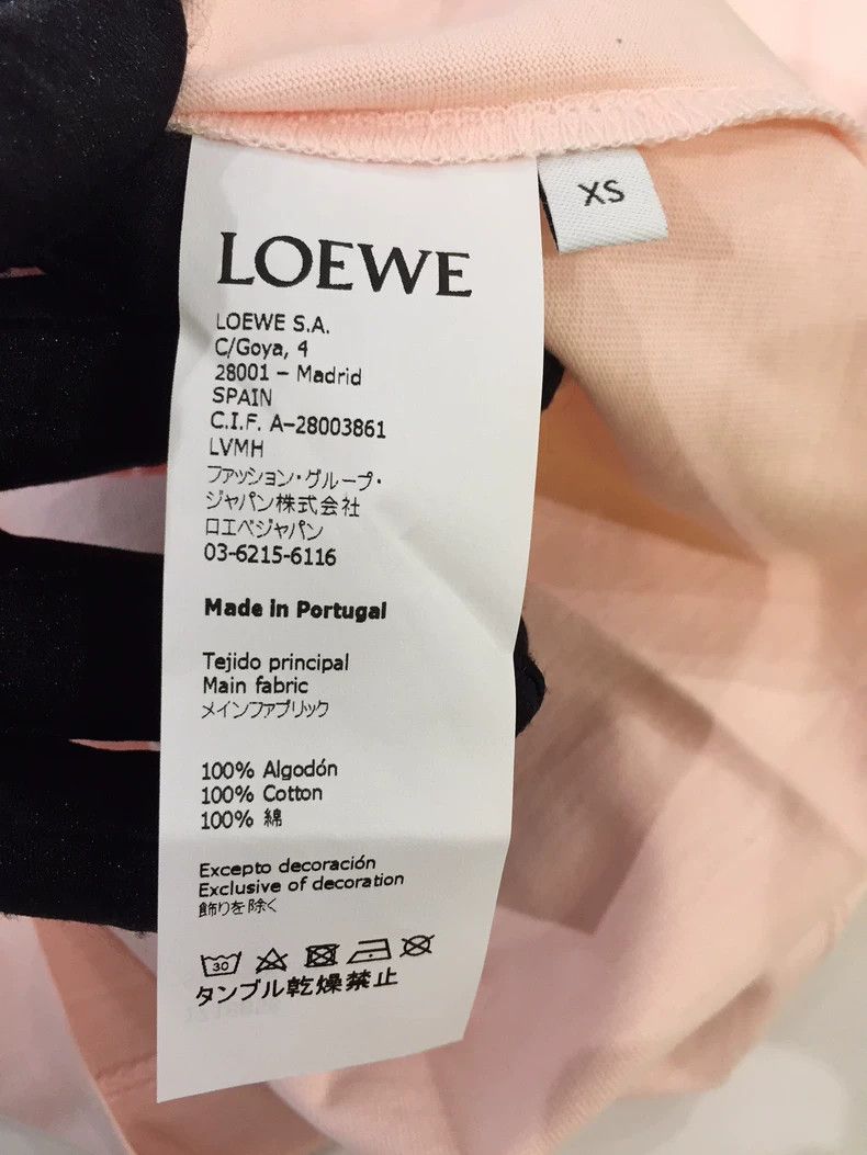 Loewe Loewe Cotton T-Shirt Asymmetric Hem - dmc Size US XS / EU 42 / 0 - 5 Thumbnail