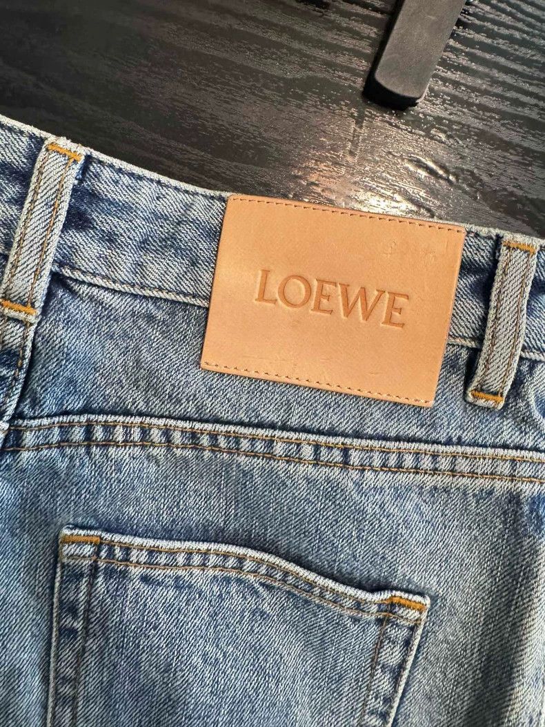 Loewe High-Waist Denim Jeans - dmc
