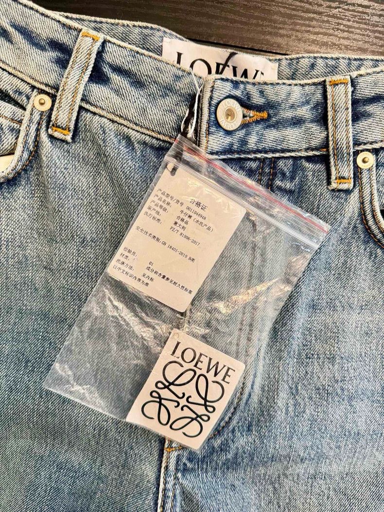 Loewe High-Waist Denim Jeans - dmc