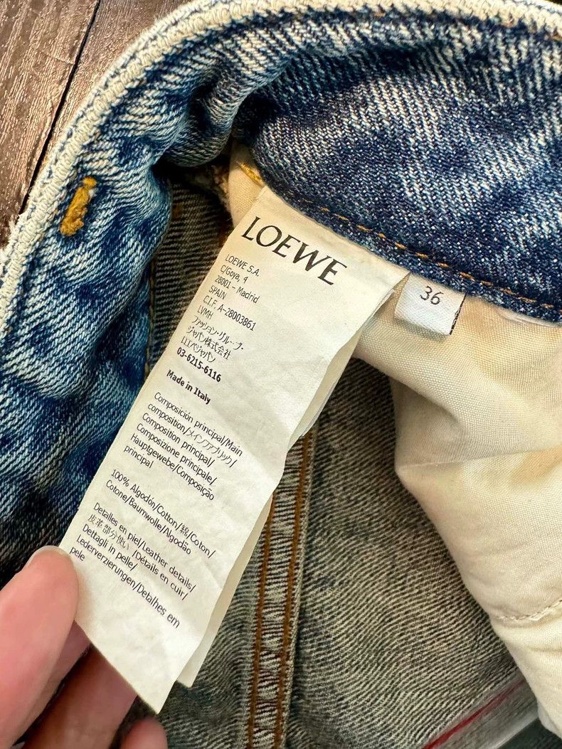 Loewe High-Waist Denim Jeans - dmc