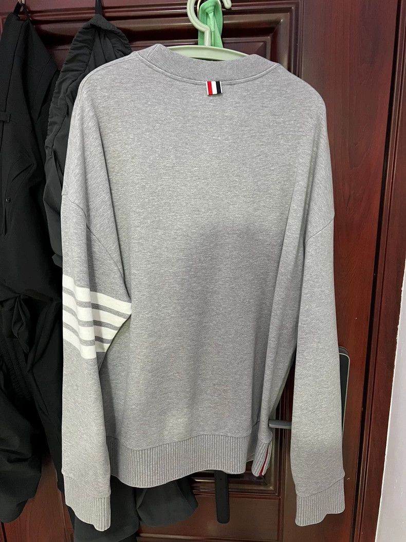 Thom Browne Thom Browne Men's Crew Neck Sweatshirt - dmc Size US M / EU 48-50 / 2 - 2 Thumbnail