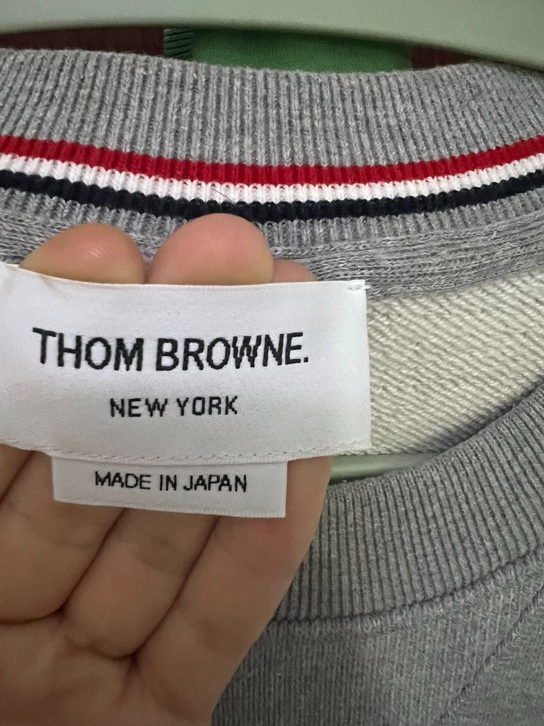 Thom Browne Thom Browne Men's Crew Neck Sweatshirt - dmc Size US M / EU 48-50 / 2 - 5 Thumbnail