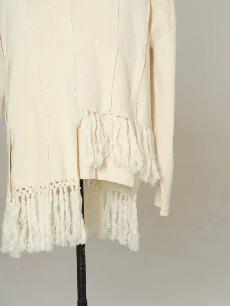 Loewe LOEWE Fringe Trimmed High Neck Sweater - dmc Size US M / EU 48-50 / 2 - 4 Thumbnail