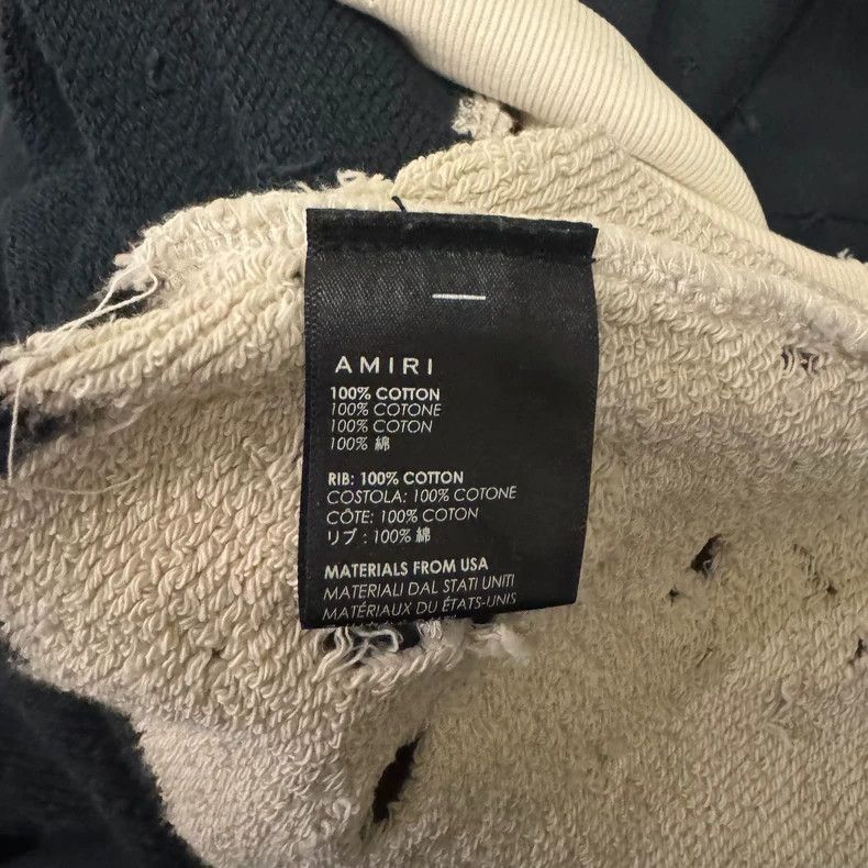 Amiri Amiri Two-Tone Gradient Distressed Sweatshirt - dmc Size US XS / EU 42 / 0 - 3 Thumbnail