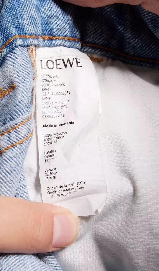 Loewe LOEWE Blue Cuffed Denim Jeans - dmc Size US 28 / EU 44 - 4 Thumbnail