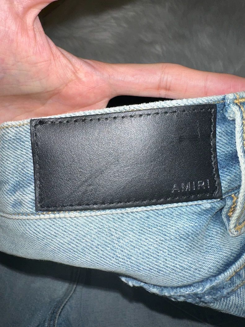 Amiri AMIRI DistressedDenim Shorts - dmc Size US 29 - 3 Thumbnail