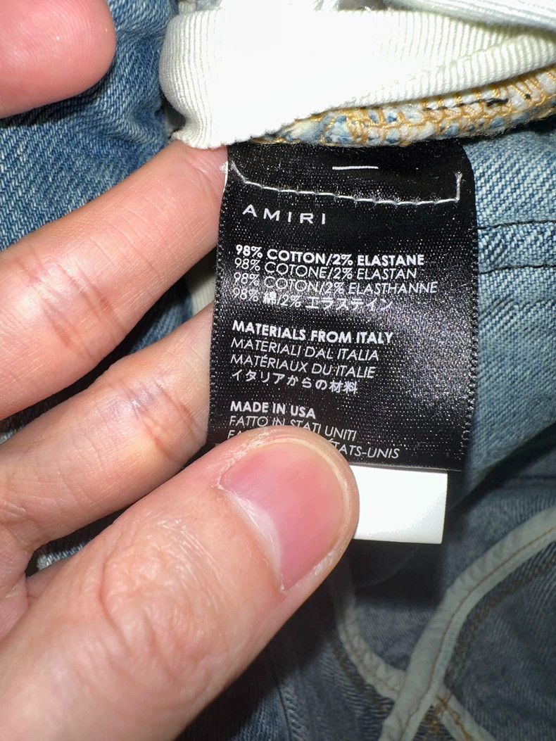 Amiri AMIRI DistressedDenim Shorts - dmc Size US 29 - 5 Thumbnail