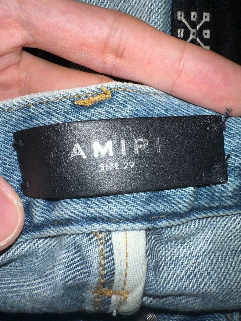 Amiri AMIRI DistressedDenim Shorts - dmc Size US 29 - 4 Thumbnail