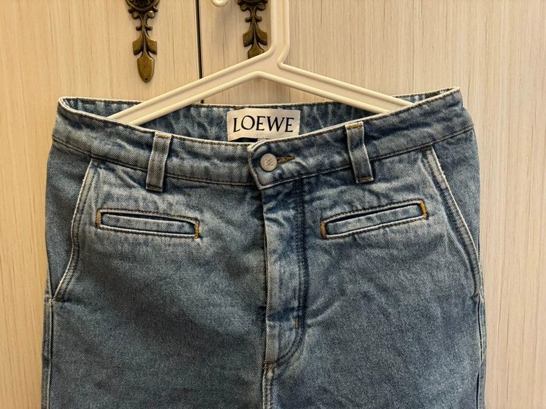 Loewe Loewe Classic Cuffed Denim Jeans - dmc Size US 27 - 3 Thumbnail