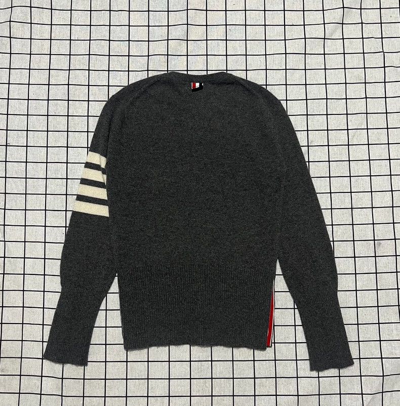 Thom Browne Thom Browne Gray Cashmere Cardigan - dmc Size US M / EU 48-50 / 2 - 2 Thumbnail